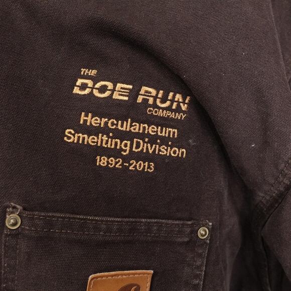 Carhartt Coat Mens 3XL Dark Brown Chore Blanket Lined Corduroy Collar C02 DKB - Picture 3 of 12